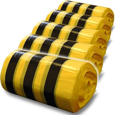 RE-GEN Biohazard Clinical Waste Disposal Sacks 43x66cm 20L 5 Rolls 250 Bags