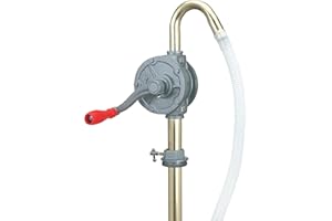 Lumax Gray LX-1318 Rotary Barrel Pump for transferring Non-Corrosive, Petroleum Based, Light to Medium Viscosity-Like, Motor, Heavy, Transmission Fluid, Heating Oils 14 x 6.1 x 5.9 inches
