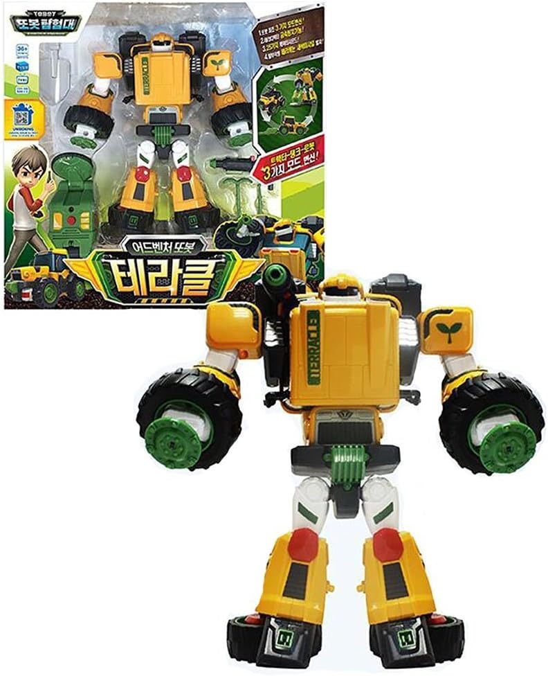 Young Toys Tobot Abenteuer Terracle Transforming Spielzeug Transformator Roboter Behalter Traktor Figure Set Free Geschenk Schlusselring Und Cd Video Clip Amazon De Spielzeug