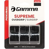 Gamma Pickleball Supreme Overgrip, Easy to Apply Grip Tape for Pickleball Paddles, Badminton, Squash, Padel Racquets, Replacement Tacky Over Wrap Bands, Multiple Color OG