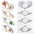 JJUNW Silicone Resin Mold for Thumb Book Page Holder, Reusable Bookmark Mold, Handmade Resin Casting Molds, Dried Flower Resin Thumb Book Holder Molds for DIY Reading Accessory for Book Lovers Readers