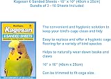 Kagesan Blue Bird Cage Sand Paper Sheets 3x6 Pack 18 Sheets 40cm x 25cm view 2