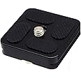 HITHUT PU-40 40mm Universal Quick Release QR Plate with D-Ring Screw for Mini Tripod Monopod Ball Head DSLR Camera, Arca-Swiss Compatible