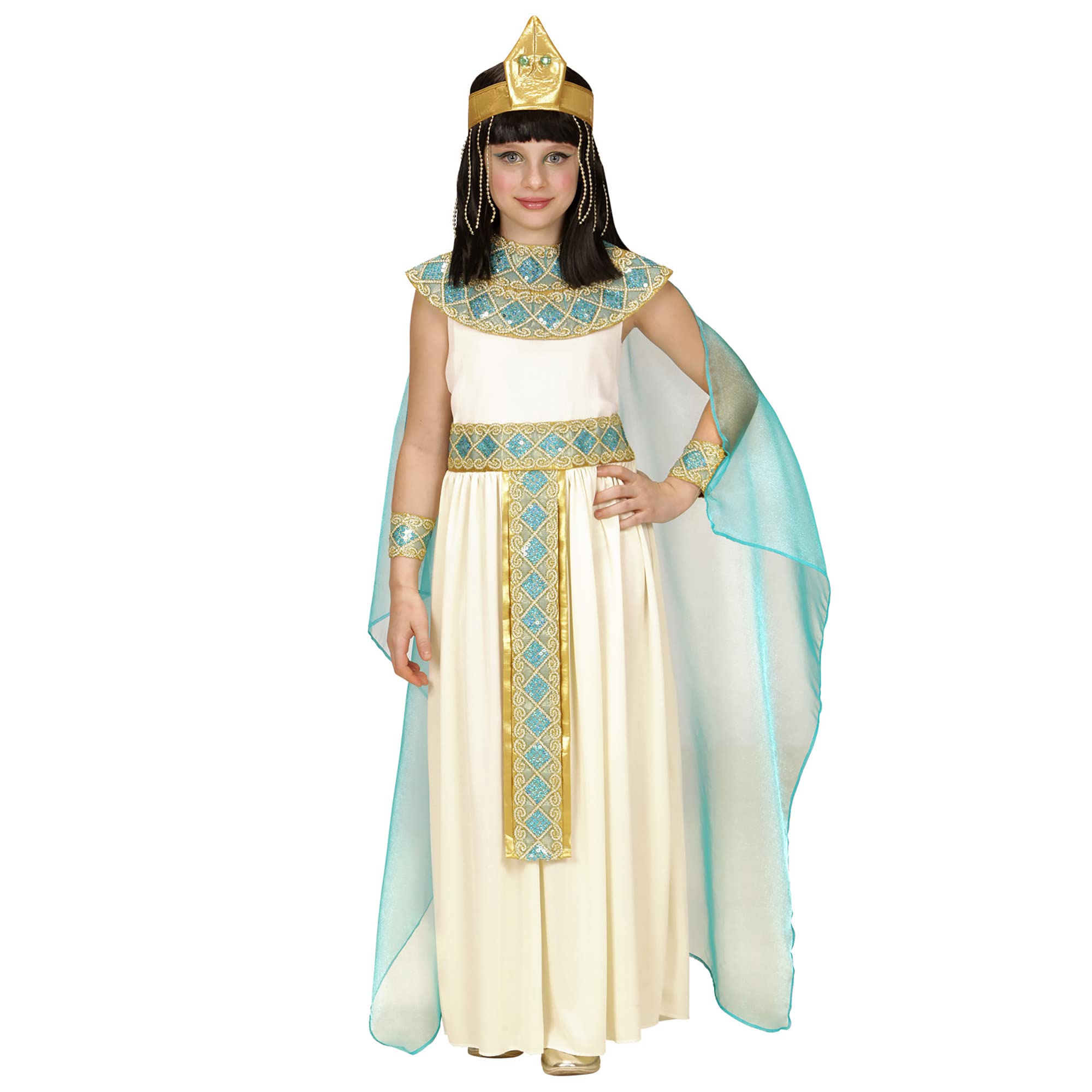 W WIDMANN MILANO Party Fashion - Cleopatra Costume for Girls, Egypt, Egyptians, Ancient Times, Carnival, Theme Parties
