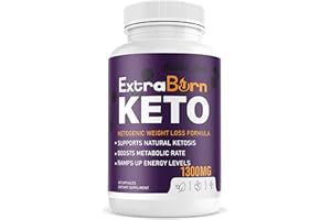 MALIBU LABS Extra Burn Keto, Advanced Ketogenic Pill Shark Formula 1300mg, ExtraBurn, Made in The USA, (1 Bottle Pack), 30 Day Supply Tank