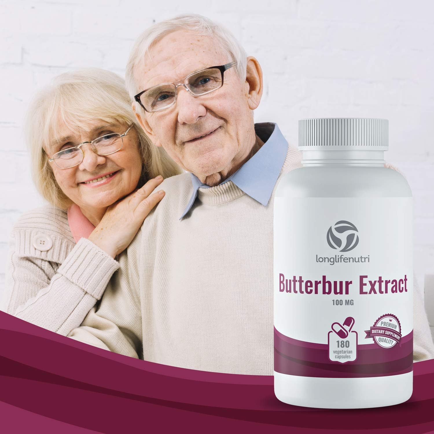 Butterbur Extract 100mg 180 Vegetarian Capsules | Made in USA | Natural Headache Supplement | Migraine and Allergy Relief | Supports Healthy Bladder and Inflammation | 100 mg Pure Powder Pill Formula: Health & Personal Care