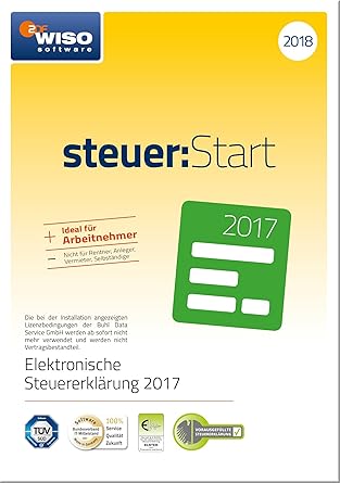 Wiso Steuer Start 18 Fur Steuerjahr 17 Frustfreie Verpackung Amazon De Software