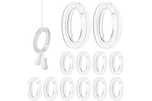 GIOKYI 12 Pack Blind Cord Winder, Safety Baby Proof Blinds String Holder, Transparent Anti-Entanglement Cord Organizer for Blinds/Shades, Blind Cord Wrap Cleat Alternative (No Wall Damage, Pet-Friendly)