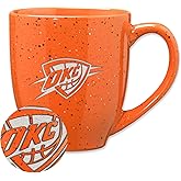 NBA Basketball Alternate 16 oz Team Color Laser Engraved Speckled Ceramic Coffee Mug