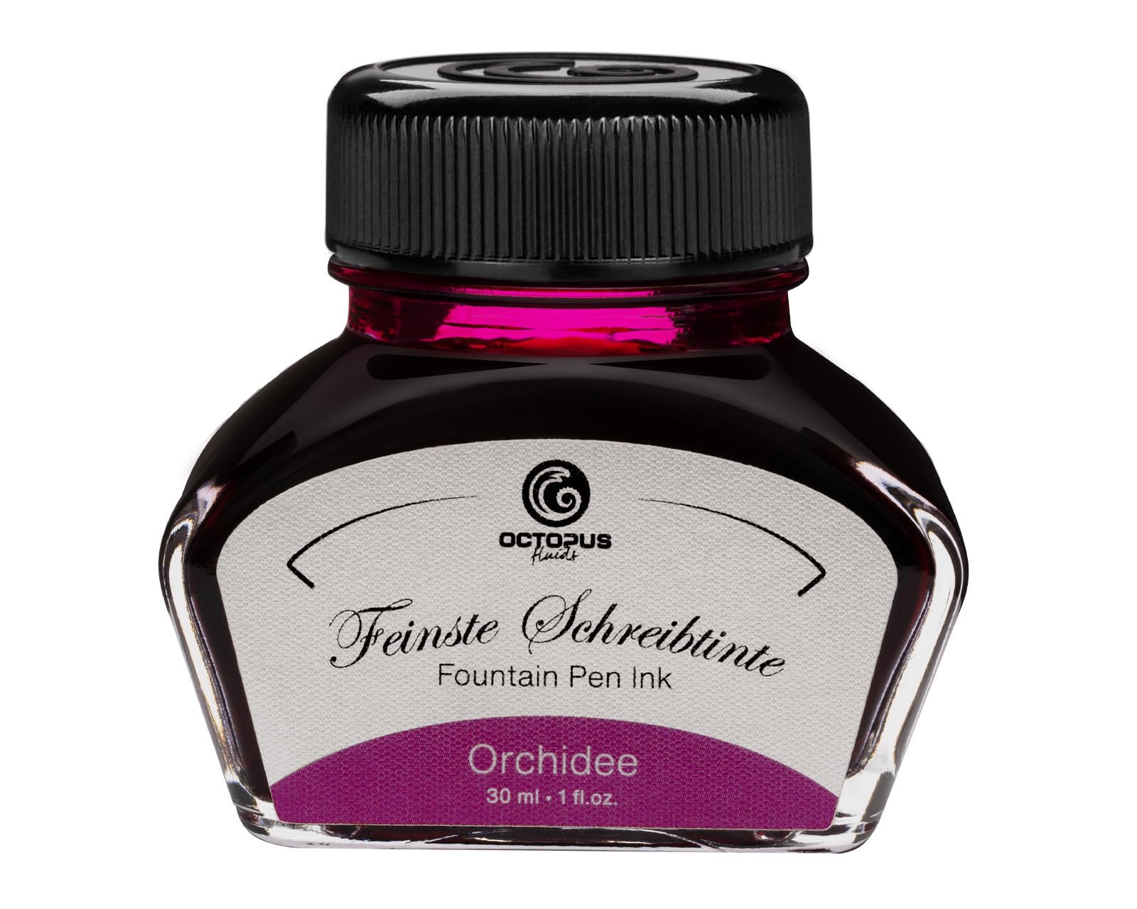 Fountain Pen Ink in Ink Glass,Writing Ink for Fountain Pen, Fountain Pen Ink in Orchid 30ml, inkpot, Calligraphy Ink