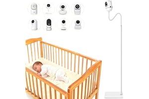 iTODOS Baby Monitor Floor Stand Holder Mount Compatible with Infant Optics DXR-8 Pro,Nanit Pro & Flex Stand,HelloBaby HB6550/