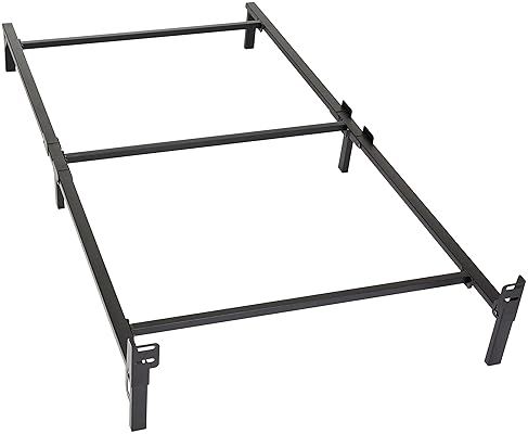 Amazon Basics 6-Leg Metal Bed Frame, Twin Size, Tool-Free Assembly