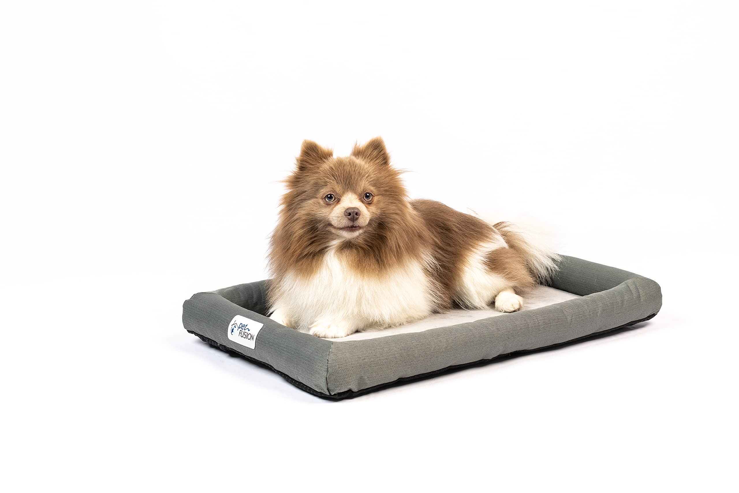 PetFusion Lavender-Infused Cooling Dog Bed Orthopaedic Memory Foam Anti-Anxiety Crate Mat All Temperature Control Calming and Soothing Puppy Bed - XS (53 x 30 cm)