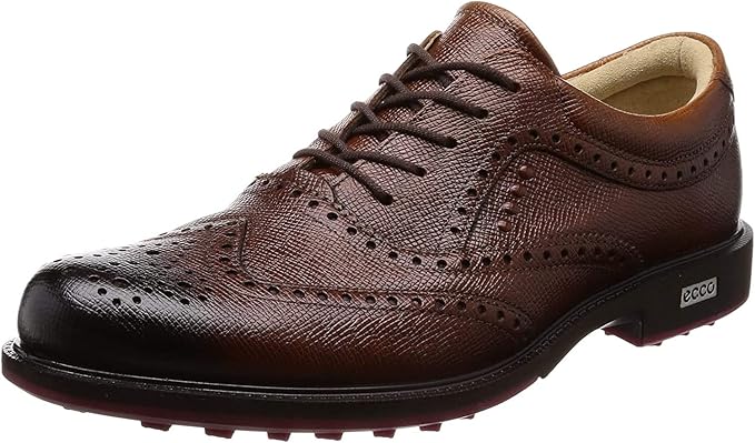 ecco wingtip golf shoes