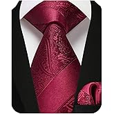 Enlision Boys Tie Kids Necktie with Pocket Square Set Ties for Boy Formal Neck Strap Youth Tie for Kids Party School