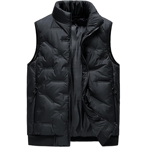 Amazon.com: SWJGLITTR Men's Windproof Winter Vest Metallic