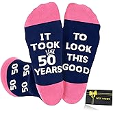 Shintrend 40th 50th 60th Birthday Gift for Women - Funny Socks Birthday Gifts for Her, Gift Ideas for Mom Wife Sister Friends