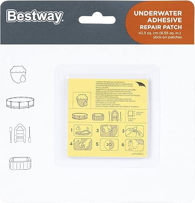 Bestway Underwater Adhesive Repair Patch 10 Patches Pool Spa Patch Kit