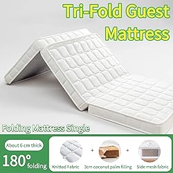 Dymhaoby Folding Mattress Single, 6cm Trifold