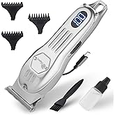Fagaci Men's Professional Hair Trimmer, Powerful Battery, Sharp Blades, High-Speed Motor, Cold Steel for Comfortable Cuts