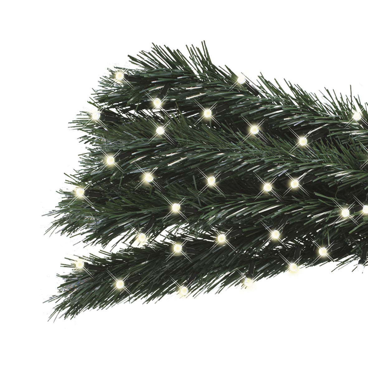 The Christmas Workshop 70670 100 Warm White LED Chaser Christmas Lights/Indoor or Outdoor Fairy Lights / 6.9 Metres / 8 Light Modes/Great for Christmas, Weddings & Gardens