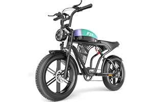 ASKGO Electric Dirt Bike for Adults, 1800W Peak Motor, Max 30MPH & 85 Miles Range, 720WH Removable Battery, NFC & Password Unlock, 20" Fat Tire All-Terrain Ebike, 7 Speed Electric Bicycle for Mountain