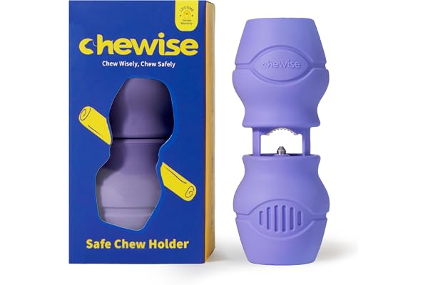 Chewise Bully Stick Holder for Dogs, BPA-Free Safety Dog Chew Holder to Prevent Choking, Fits Various Bully Sticks and Dog Si