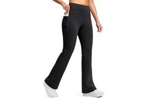 G Gradual Women's Fleece Lined Pants High Waist Winter Thermal Warm Flare Leggings Hiking Yoga Pants Women with Pockets