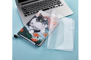 BZQCRT a5 Jelly Cover. a5 Clear Cover Clear Plastic Book Cover .6.1 x 8.7 inces
