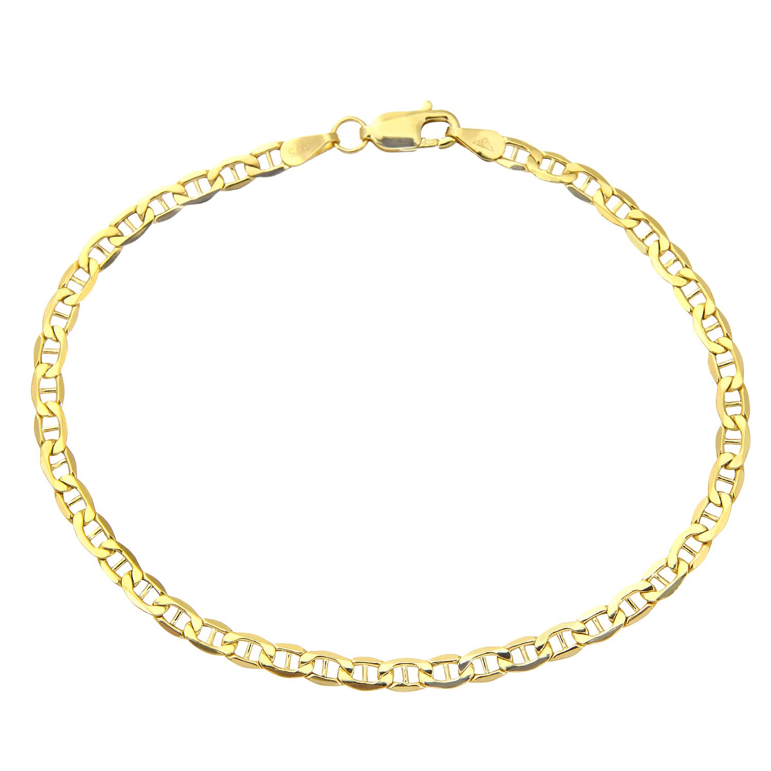 Elegano 9ct Yellow Gold Bracelet – 19cm Anchor Chain Women’s Bracelet