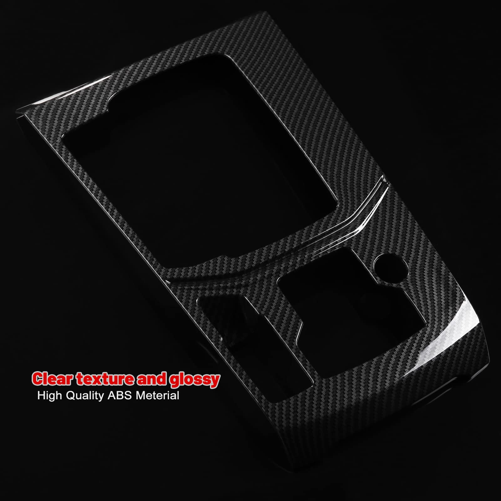 Compatible with Mazda CX-5 2025 2024 2023 2022 2021 2020 2019 2018 2017 Accessories Car Center Console Cover Gear Panel Gear Shift Knob Cover Trims Frame -ABS Carbon Fiber Style