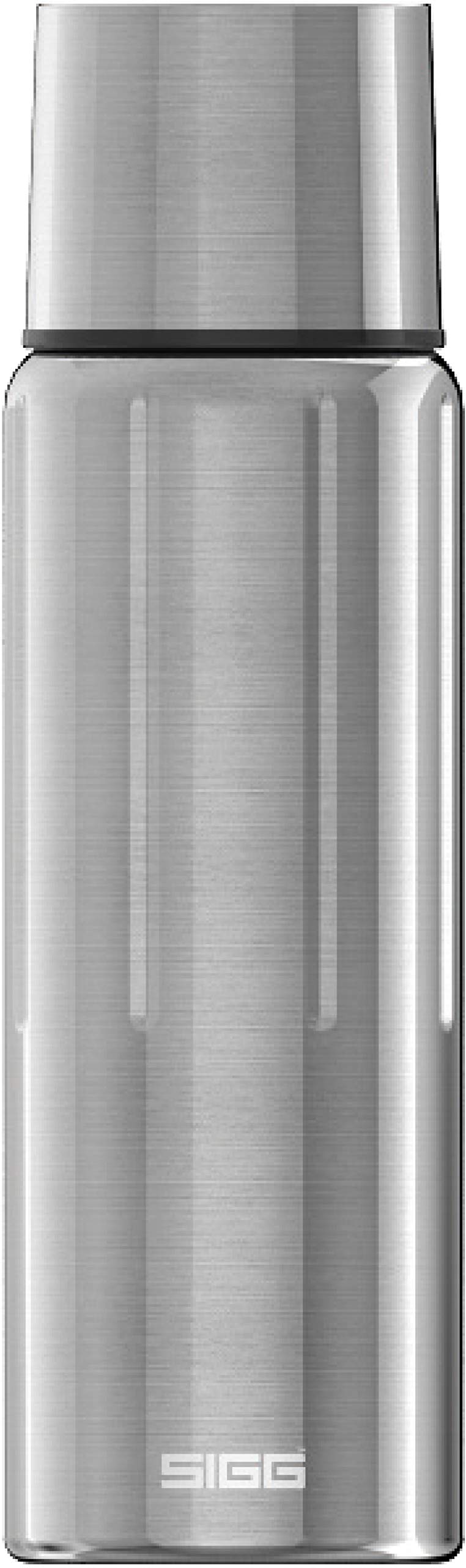 SIGG - Insulated Water Bottle - Thermo Flask Gemstone IBT Brushed - with Cup - Leakproof - Lightweight - BPA Free - 18/8 Stainless Steel - Grey - 1.1L