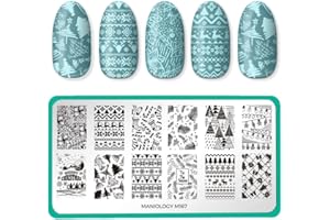 Maniology Spruced Up Nail Stamping Plate, Christmas-Theme Nail Art, Holiday Manicure