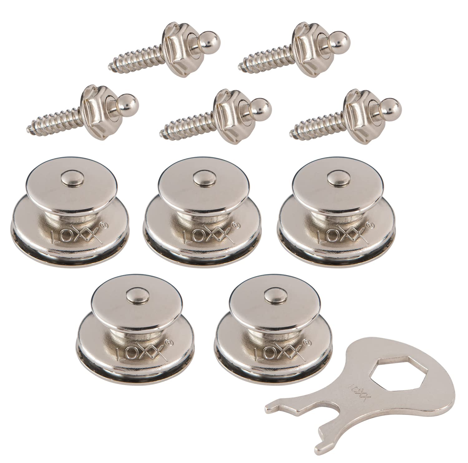 New Marine LOXX Set of 5 Tops, Self-Tapping Screws 4.2 x 16 cm + Key