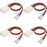 4 Pcs 72-5602 Speaker Harness,Speaker Wiring Harness for Ford Mazda | Thicker Longer Speaker Wire Harness, Car Door Speaker Adapter Plug for F150 Escape Focus Fusion Explorer Edge