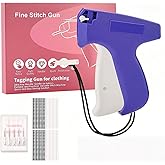 Stich Gun Stitchy Quick Clothes Fixer Gun, Blue, Handheld Sewing Tagging Tool with 1000 Fasteners, 6 Needles, for Clothing Repair (Blue)