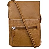 ili New York 6827 Genuine Leather Crossbody Organizer with RFID Blocking Lining | Genuine Leather, Organizer, RFID Blocking, Lining