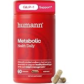 Humann Metabolic Health Health Daily Capsules, Blood Sugar, GLP-1, 60 Ct | Metabolism &amp; Blood Sugar Support, Non-GMO, Green Tea &amp; Mulberry Leaf Phytosome, Plant-Based, Once Daily, For Adults