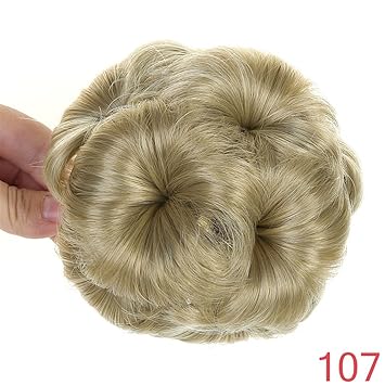 Amazon Com 9 Hair Flowers Claw Curly Chignon Bride Hair Bun