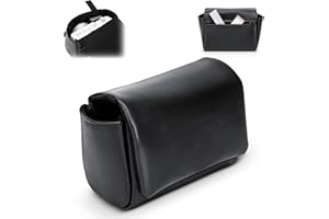 Leather XE5 Case, Compact Durable Camera Pouch for Fuji Fujifilm X-E5 XE5 X100VI X100V for Canon PowerShot V1 Carrying Protec