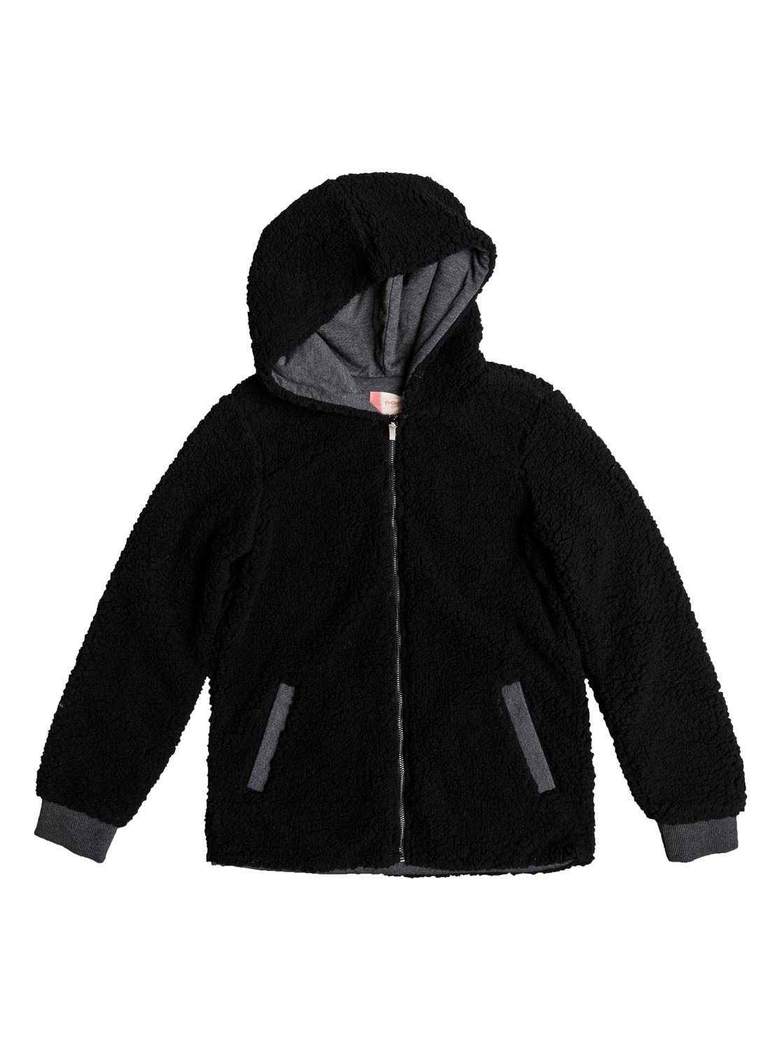 ROXY Share New Words, Children and Zip Hooded Sweatshirt, baby, Share New Words, black, XXL