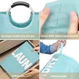 Maxsilan 125L X-Large Laundry Basket Freestanding Collapsible Light Blue view 6