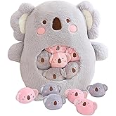 Kekeso Stuffed Koala Plush Doll Soft Koala Plush Snack Pillow with 6 Doll Gift for Birthday, Halloween Christmas