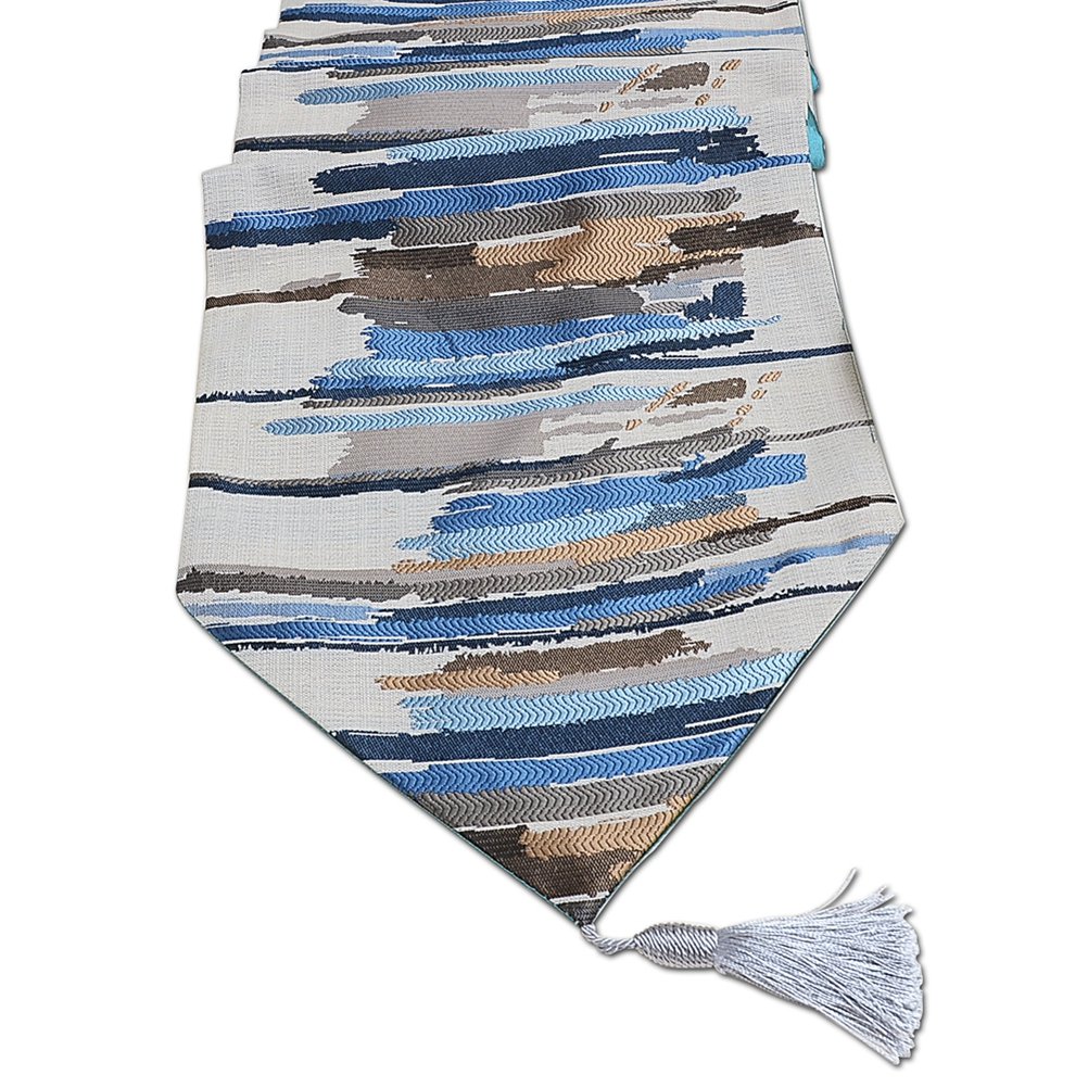 Best Blue And Gold Table Runner