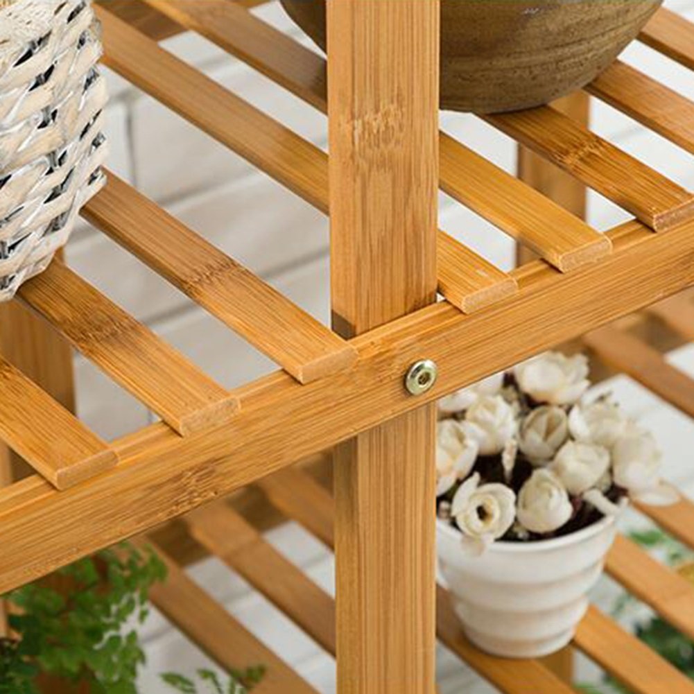 CJC Soporte de flores LY-323 Multifuncional Madera Maciza ...