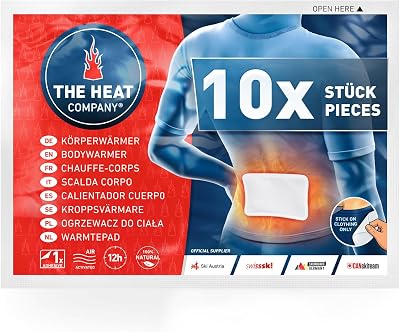 THE HEAT COMPANY Bodywarmer 10 Pieces Extra Warm Adhesive Warmers Back Neck