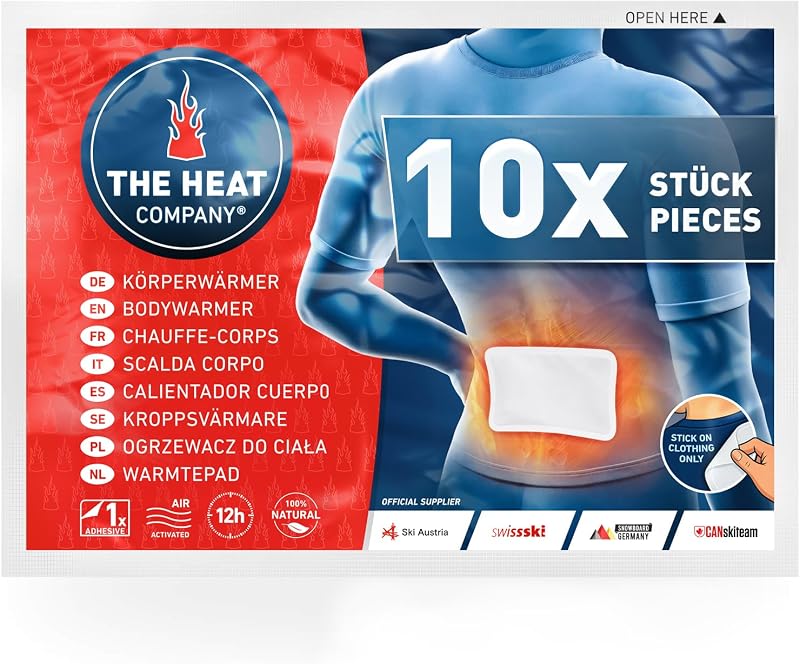 THE HEAT COMPANY Bodywarmer 10 Pieces Extra Warm Adhesive Warmers Back Neck