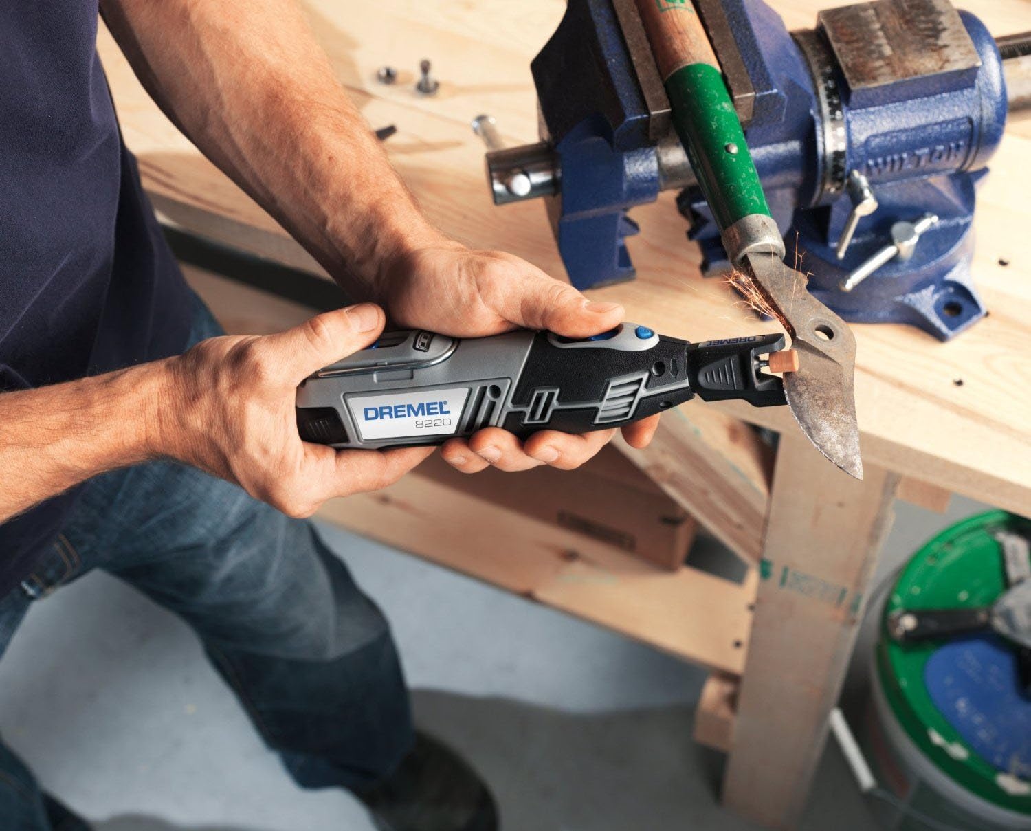 Dremel 8220-1/28 12-Volt Max Cordless Rotary Tool Kit- Engraver, Sander, and Polisher- Perfect for Cutting, Wood Carving, Engraving, Polishing, and Detail Sanding- 1 Attachment & 28 Accessories - Power Rotary Tools - 
