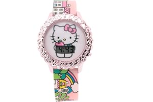 Hello Kitty Kids LCD Digital Watch Pink Town Theme - HK4195AC