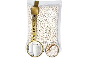 CRAVIN SUPPLY CO Large Tapioca Boba Pearls Big Sago Balls from Cassava - Best for Bubble Boba Milk Tea, Tapioca Pudding, Desserts, Soup or Sauce Thickening